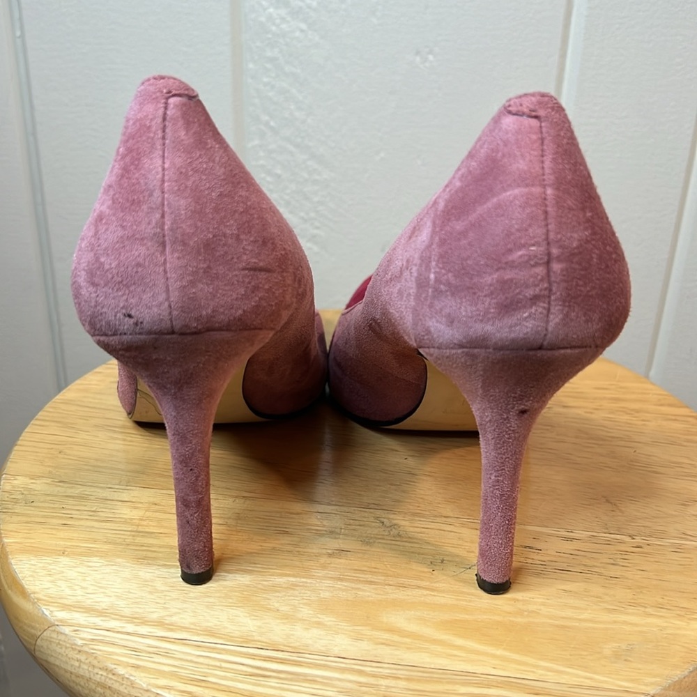 Pink and Red Suede Heel Pumps Nine West - Picture 5 of 11